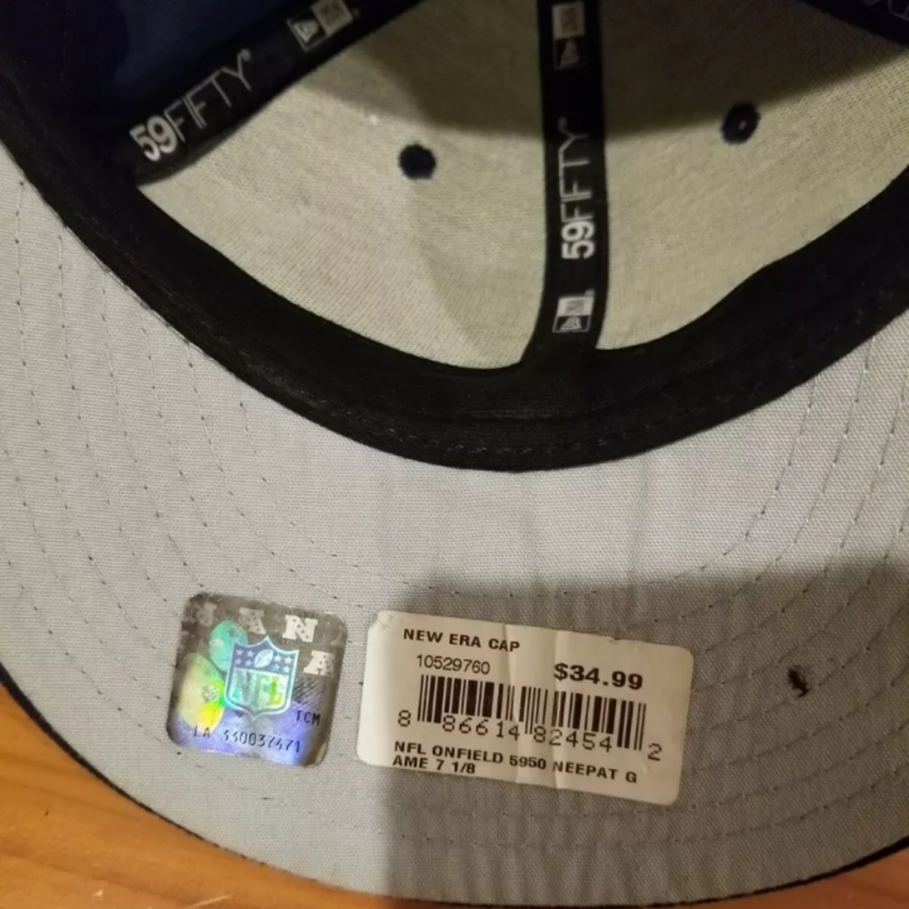 NEW ERA NE PATRIOTS FITTED Cap - size 7 1/8 - Picture 5 of 5
